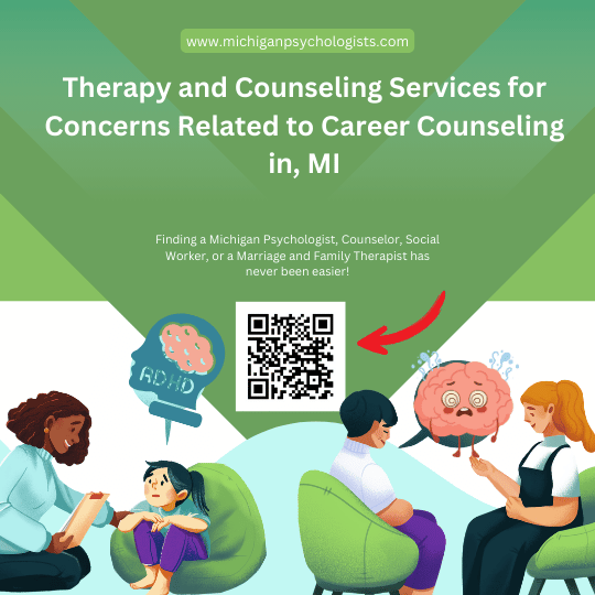 Professional illustration representing Career Counseling support and therapy services - Michigan Psychologists Directory